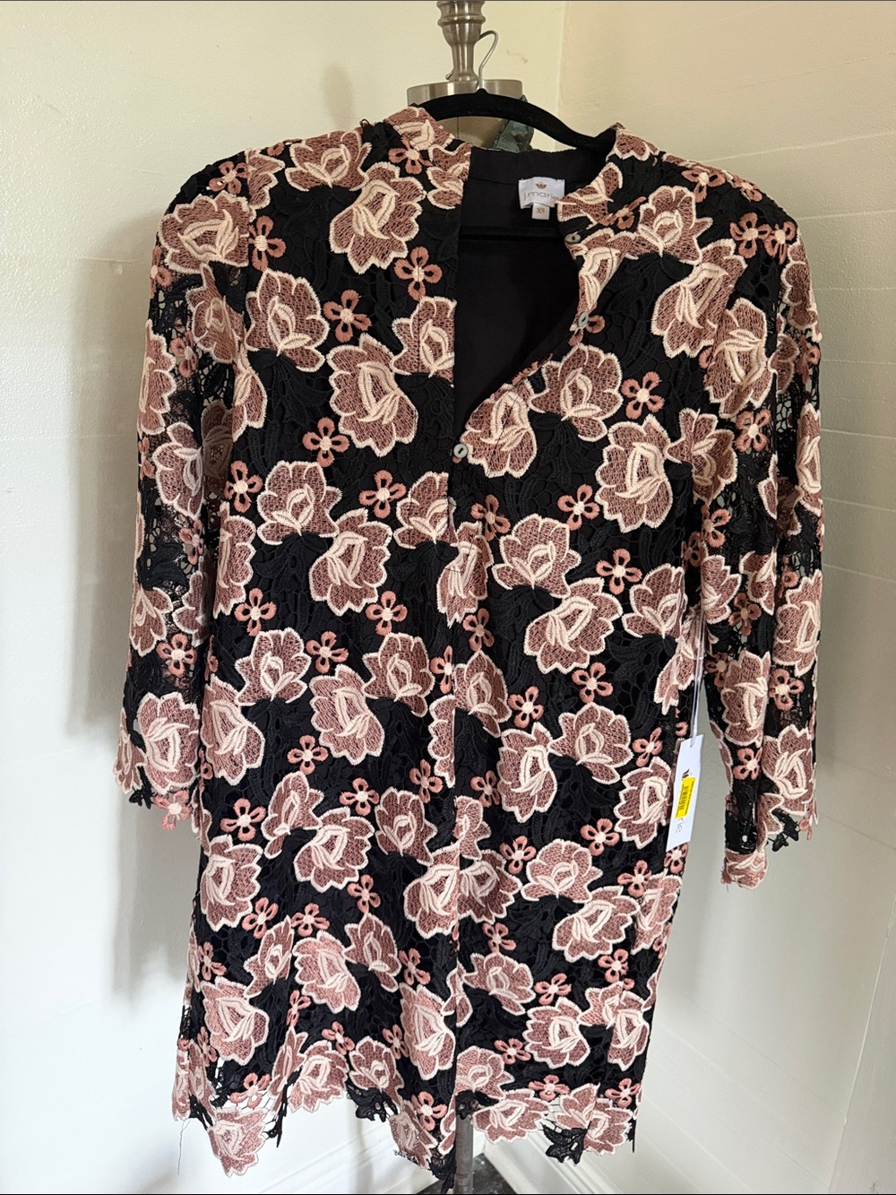 NWT BLACK NUDE CROCHET DRESS